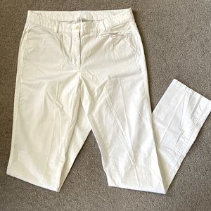 🔴 ST. EMILE white designer trousers, size US 6.
